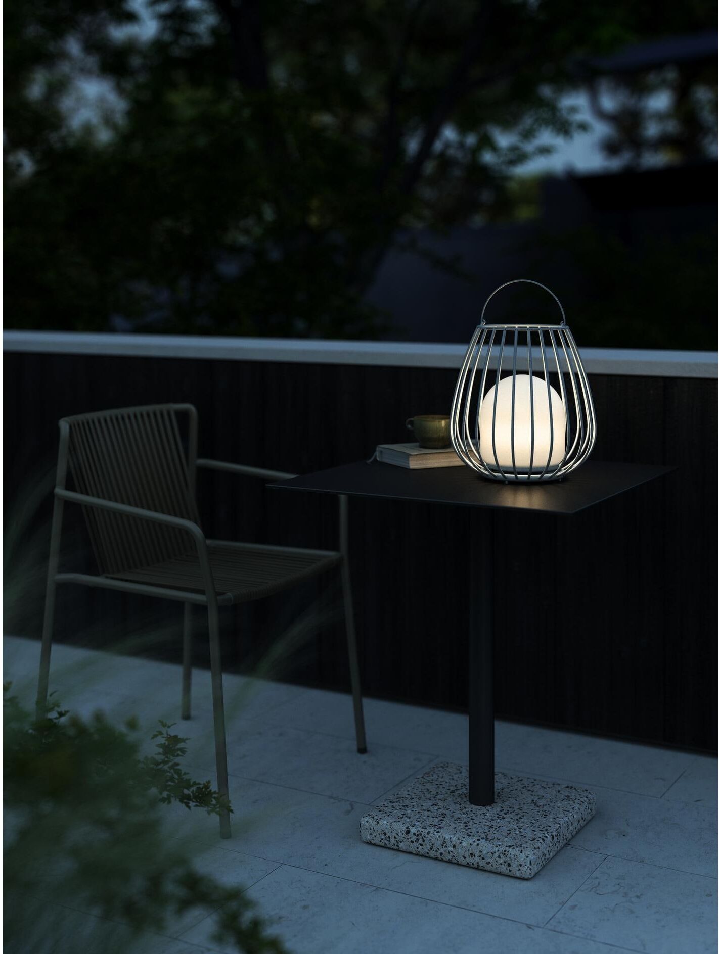 Laterne NORDLUX "Jim To Go", schwarz (grau), Ø:28cm, Kunststoff, Metall, Mobilleuchten, Laterne grau Einheitsgröße