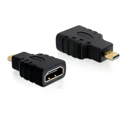 DeLOCK HDMI micro D/HDMI A HDMI mirco D Schwarz