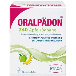 Oralpädon 240 Apfel-Banane Elektolytepulver 10 St