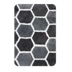Dutch Hous, Badteppich, Graue Rennes Badematte 60x90 (90 x 60 cm)