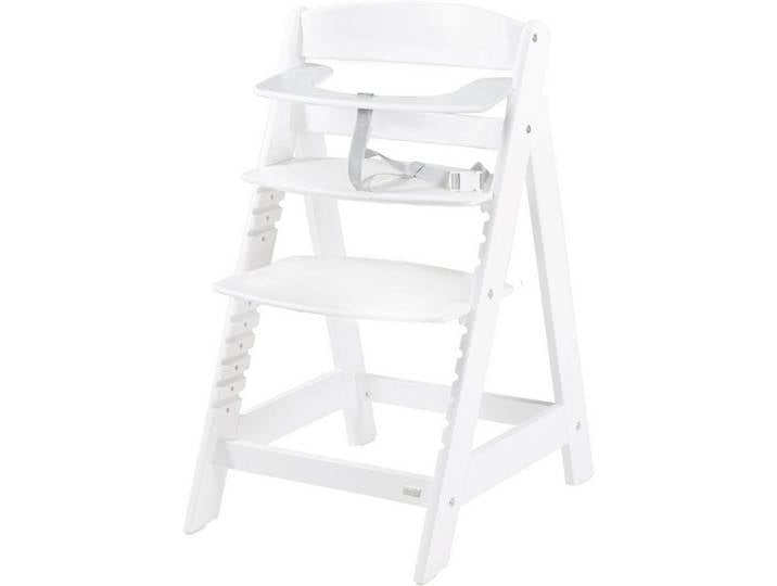 roba® Hochstuhl Treppenhochstuhl Sit Up Click 'N' Flex, weiß, aus Holz
