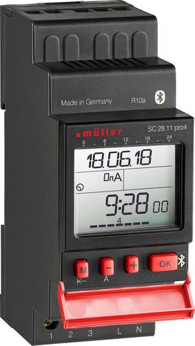 Müller SC 28.11 pro4 24V ACDC Hutschienen-Zeitschaltuhr digital 24 V/DC, 24 V/AC 4000W
