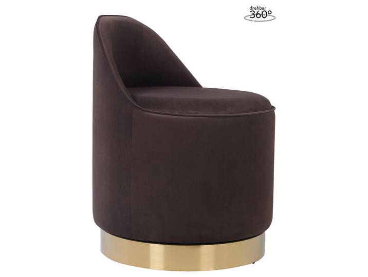 Kayoom Drehhocker, Braun, 68 cm, Esszimmer, Stühle, Hocker