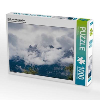 CALVENDO Puzzle Blick auf die Zugspitze. | 1000 Teile Lege-Größe 64x48cm Foto-Puzzle für glückliche Stunden