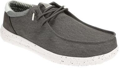 Hey Dude Paul Washed Nylon - Mens 7 Grey Oxford Shoes Medium