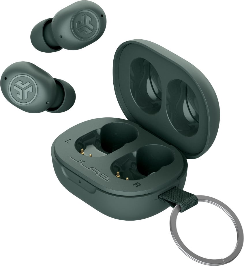 JLab JBuds Mini draadloze oortelefoon met microfoon voor gesprekken en muziek, grijs