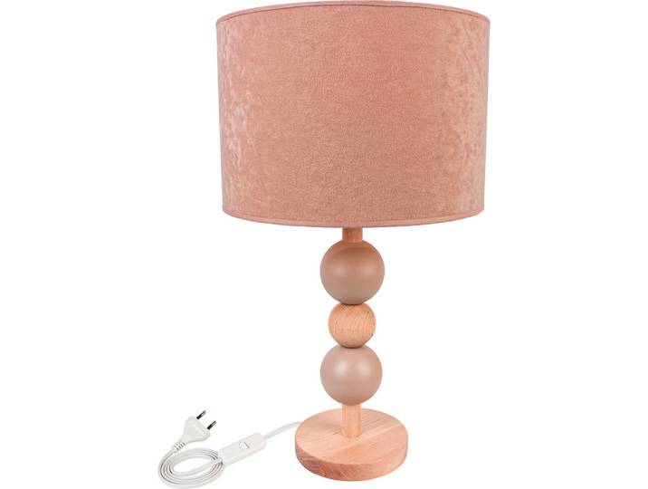 Kindertischleuchte Bolla, Naturfarben, Goldfarben, Beige, Holz, Erle,Erle, 53 cm, Lampen & Leuchten, Innenbeleuchtung, Kinderzimmerlampen, Kindertischleuchten