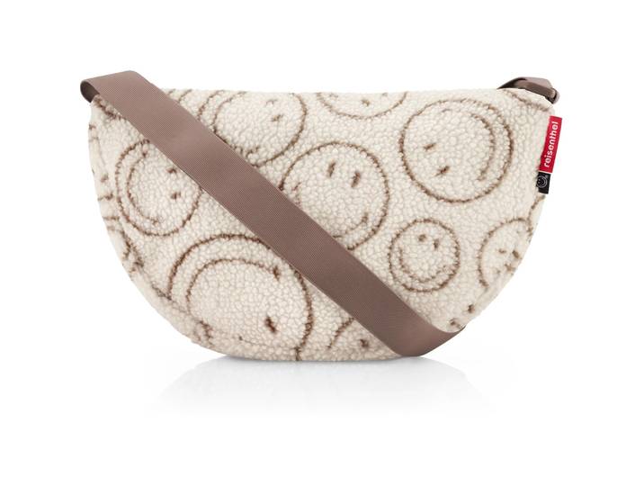 Schultertasche Reisenthel Stoff Smiley Teddy Chocolate - Material: Polyester - Tasche