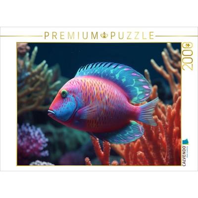 CALVENDO Puzzle Papageifisch | 2000 Teile Lege-Größe 90x67cm Foto-Puzzle für glückliche Stunden