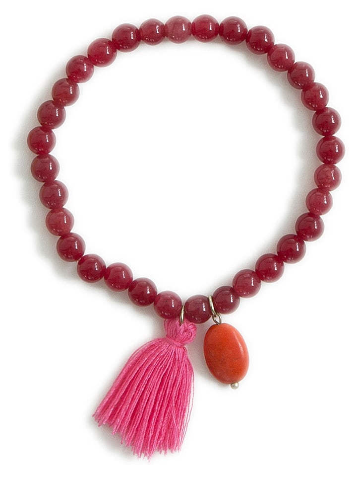 Overbeck and Friends Armband "Hope" in Rot - Ø 6 cm - onesize