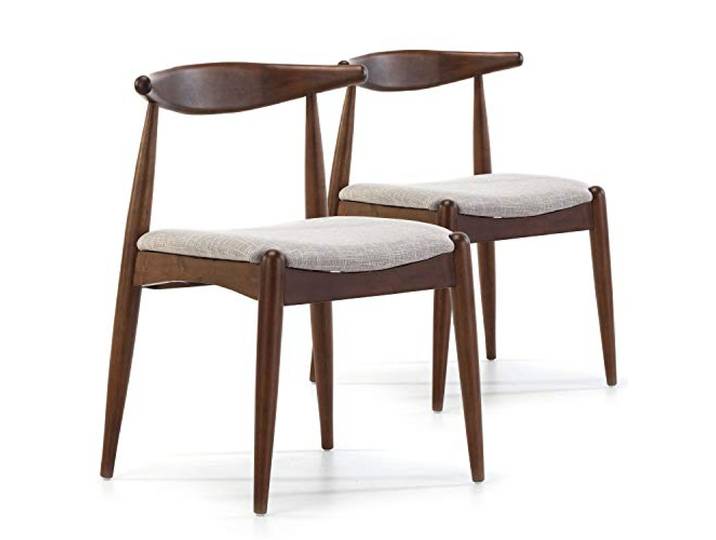 VS Venta-stock Stuhl-Set 2er Corzo Nussbaum Farbe