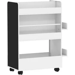 KINDER-BÜCHERREGAL MDF Weiß