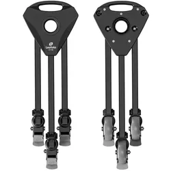 Leofoto Stativfuss DY-100 Dolly (Stativwagen), Stativ Zubehör, Schwarz