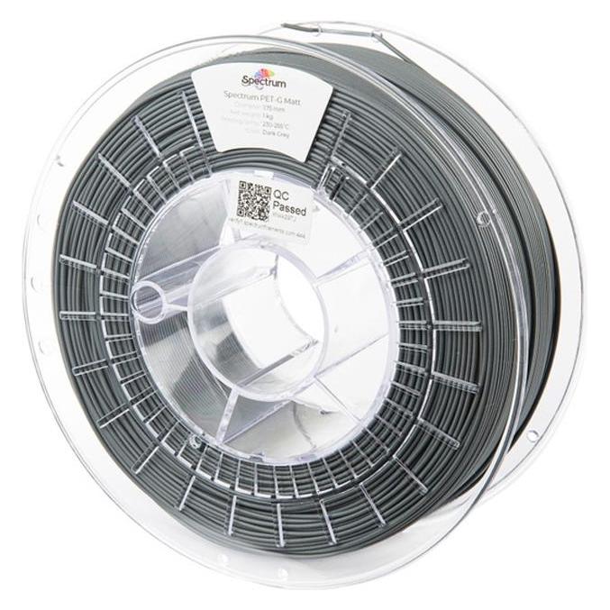 Spectrum Filament PET-G MATT 1.75mm 1kg Dark Grey (PETG, 1000 g, 1.75 mm) (80543)