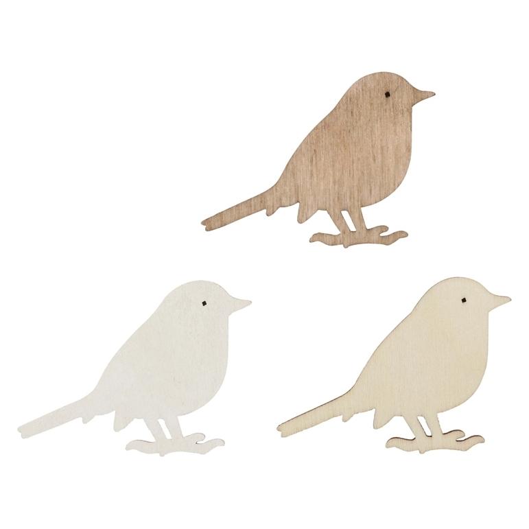 Glorex Streuteile Vogel, 4,5x3cm, 9St (9 Stk.) (39399735)