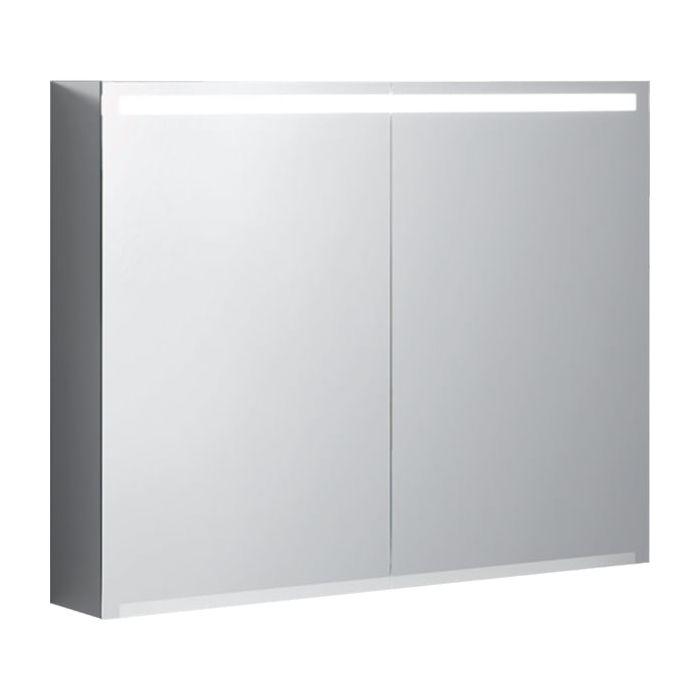 Geberit Option Spiegelschrank 90 cm 500583001 900x700x150mm, mit Beleuchtung, Touch-Sensor, 2 Türen