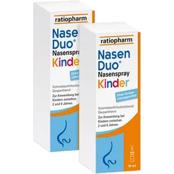NasenDuo Nasenspray Kinder ratiopharm 2X10 ml