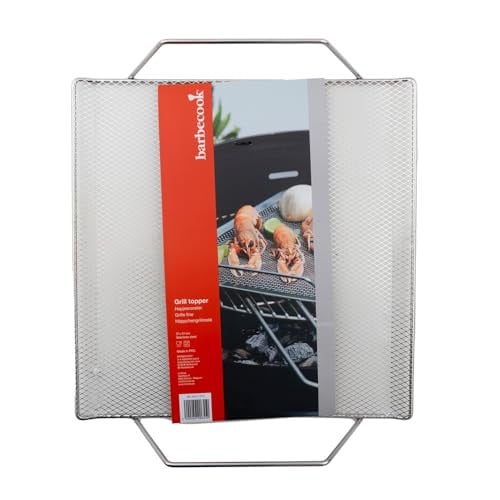 Barbecook RVS BBQ hapjesrooster met 2 handgrepen, 35 x 31 cm