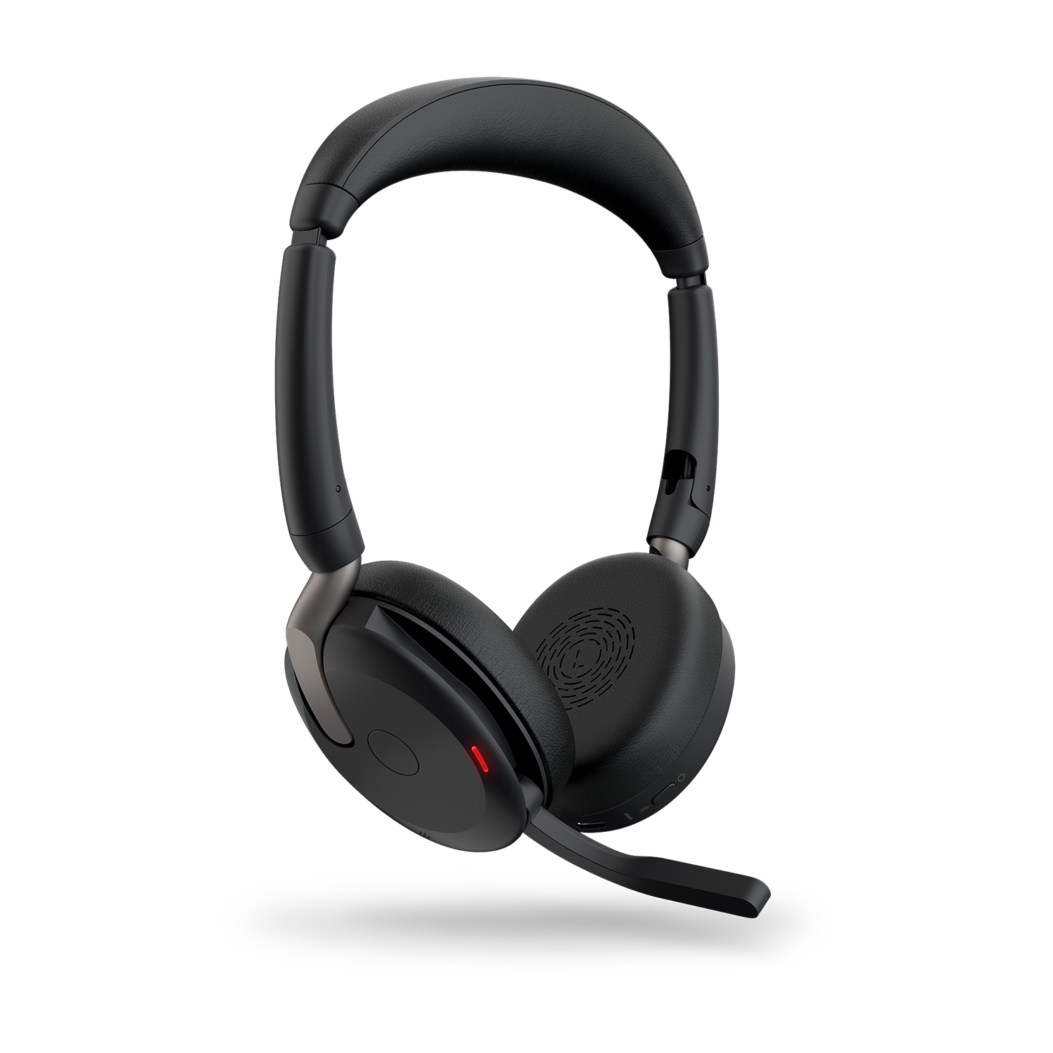 Jabra Evolve2 65 Flex UC Stereo USB Headset schwarz USB-C Wireless-Charging-Pad