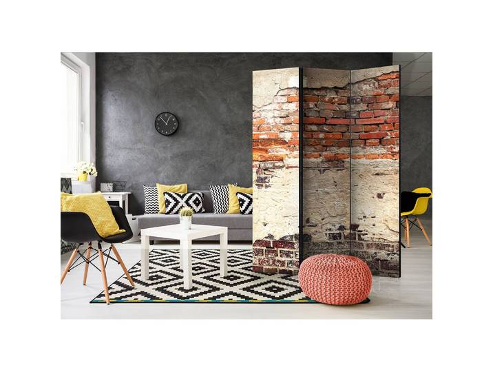 Paravent City History Polaire Orange 135 x 172 x 3cm