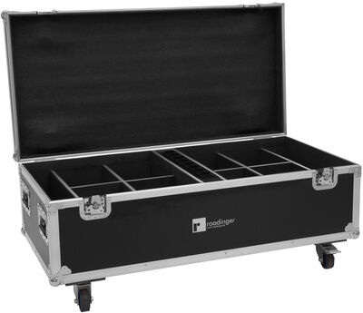 Roadinger Flightcase 8x AKKU IP PAR 7 noir