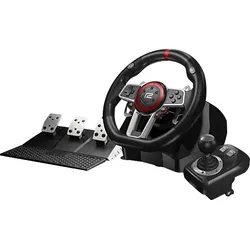 READY 2 GAMING Multi System Racing Wheel Pro (Switch/PS4/PS3/Xbox One / Series X/S/PC), Gaming Lenkrad, Schwarz