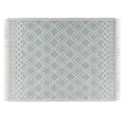 Tom Tailor Handwebteppich Colored Macrame Four blue 65 x 135 cm