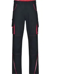 Funktionshose "JN847" - 50 - carbon/red