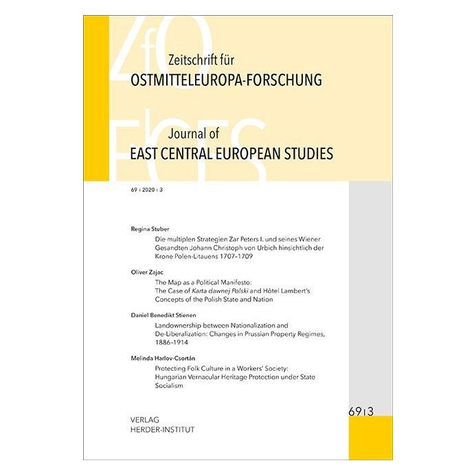 Herder- Institut Zeitschrift für Ostmitteleuropa-Forschung (ZfO) 69/3 / Journal of East Central European Studies (JEC (Englisch, 2020) (56158045)