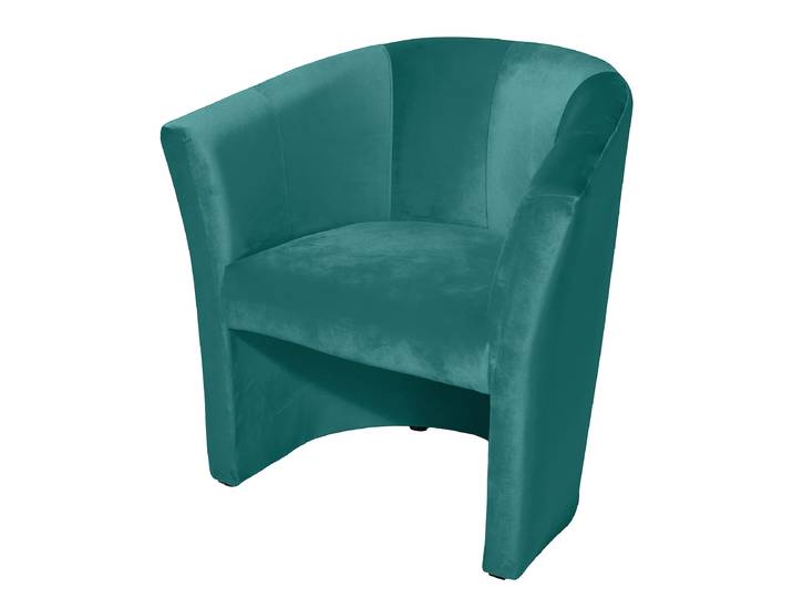 Einzelsessel Blau/Grün Samt Ravi 75 x 76 x 65cm