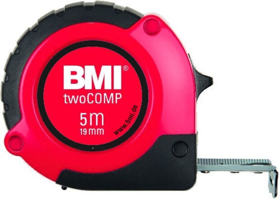 BMI Taschenbandmaß twoCOMP M 10mx30mm weiß (472041021 M)