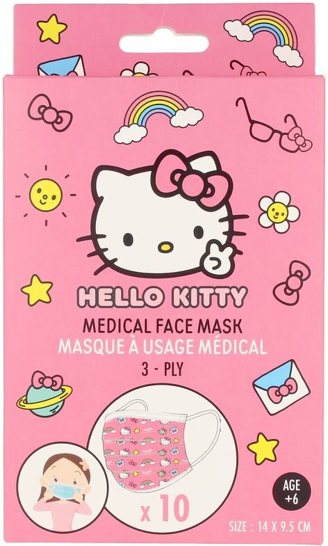 Take Care Hello Kitty mascarilla quirúrgica infantil 10 pz
