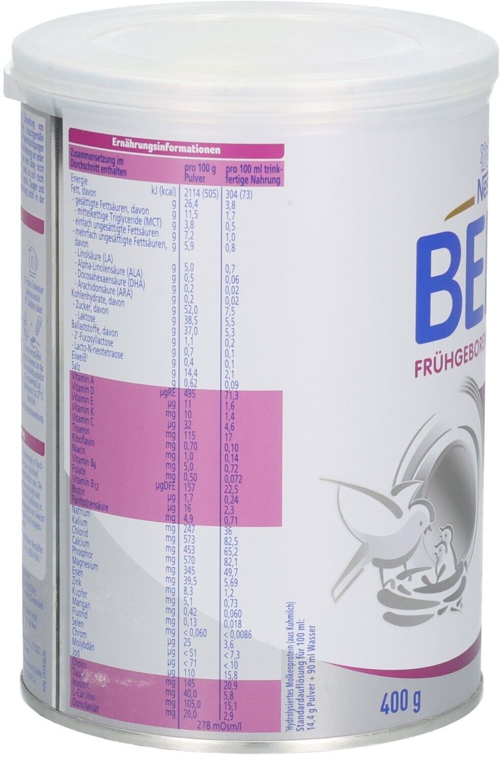 Nestlé Beba Nestle Beba Frühgeborenen Nahrung Stufe 2 Pulver 400 g