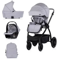 Chipolino, Kinderwagen, Prestige 3-in-1 Platinum (0 Monate - 3 Jahre)