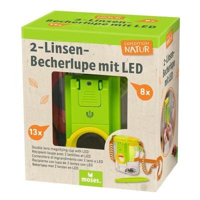 Expedition Natur 2-Linsen-Becherlupe mit LED