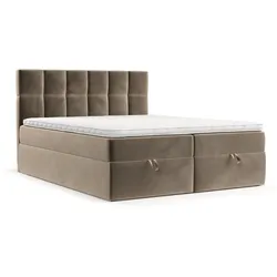 BOXBETT Savio 180/200 cm Taupe im Paros Stoff