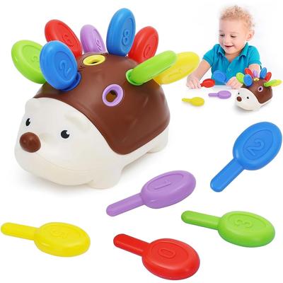 JoyToys Montessori Hedgehog Fine Motor Toy For Toddlers Sensory Learning Peg Game Montessori Hedgehog Fine Motor Toy For Toddlers Sensory Learning Peg Game