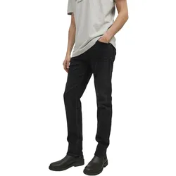 Jack & Jones Herren Jeans JJIMIKE JJORIGINAL JOS 111 - Relaxed Fit - Schwarz - Black Denim - Black Denim 12217106 - 31W / 32L
