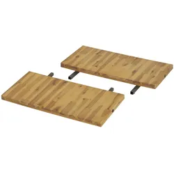 Ansteckplatten 2er-Set  Detroit , holzfarben , Maße (cm): B: 85