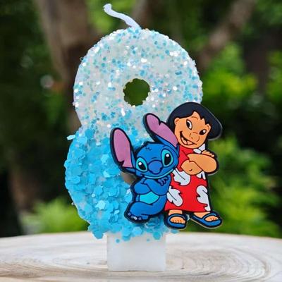 Uplift Treasures Angel Cartoon Number Birthday Cake Candle a 8
