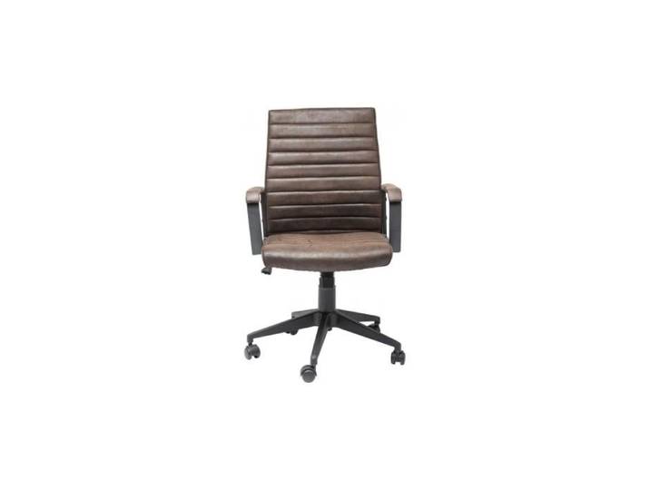 Chaise de bureau pivotante Labora marron foncé Kare Design