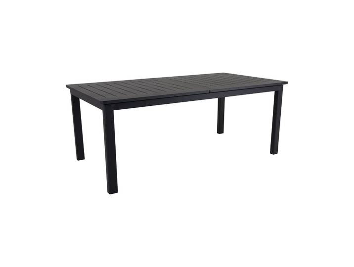 Brafab Table à manger extensible Lomma Noir 194-312 cm