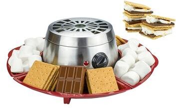 Brentwood TS-603 Indoor Electric Stainless Steel S'mores Maker