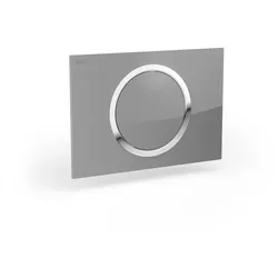 Mepa zero für A31/B31/E31 Betätigungsplatte 2-Mengen Glas silber, 421856 421856