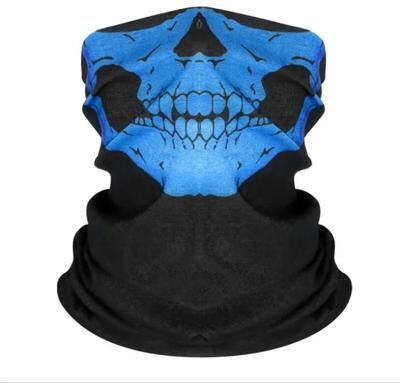 Uplifted Goods Breathable Cycling Face Cover Mask Lightweight Summer Bandana blue