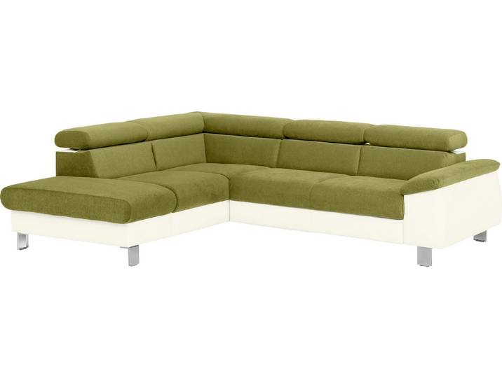 COTTA Ecksofa Komaris L-Form, B: 249 cm, mit Kopfteilverstellung, optional Schlaffunktion, Bettkasten & Licht