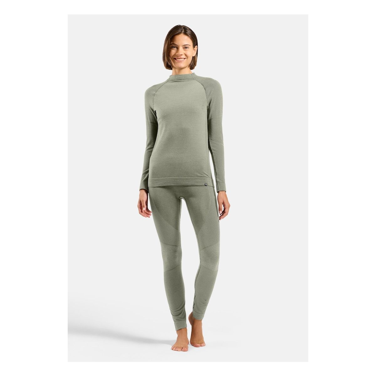 Odlo The Seamless Performance Wool Crewneck Base Layer top shadow (10876) S 112301-10876-S