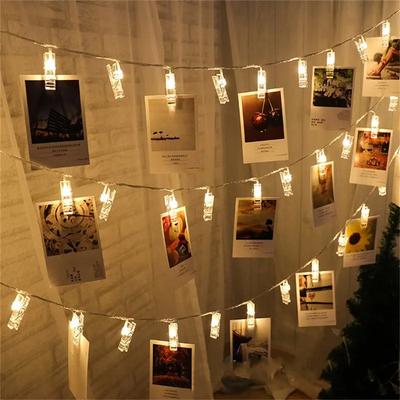 HomeDecorAndMore LLC Photo String Lights Perfect Gift For Home Decor & Memories Display Candle