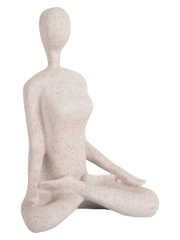 Present Time Dekofigur ''Open Lotus'' in Beige - (B)15 x (H)21 x (T)11 cm - onesize