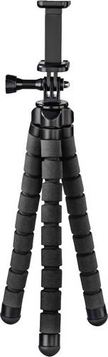 Hama Flex Dreibeinstativ 1/4 Zoll Arbeitshöhe=9 - 26cm Schwarz Für Smartphones und GoPro